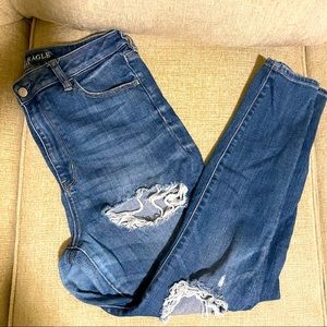 High waisted jeggings